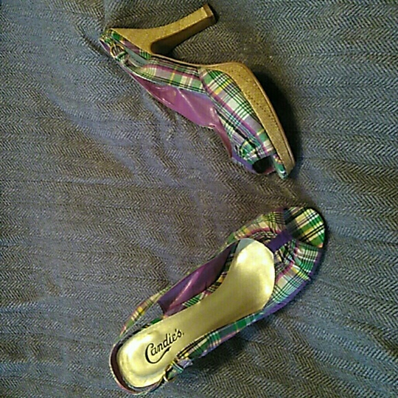 Candies plaid heels - Picture 1 of 3